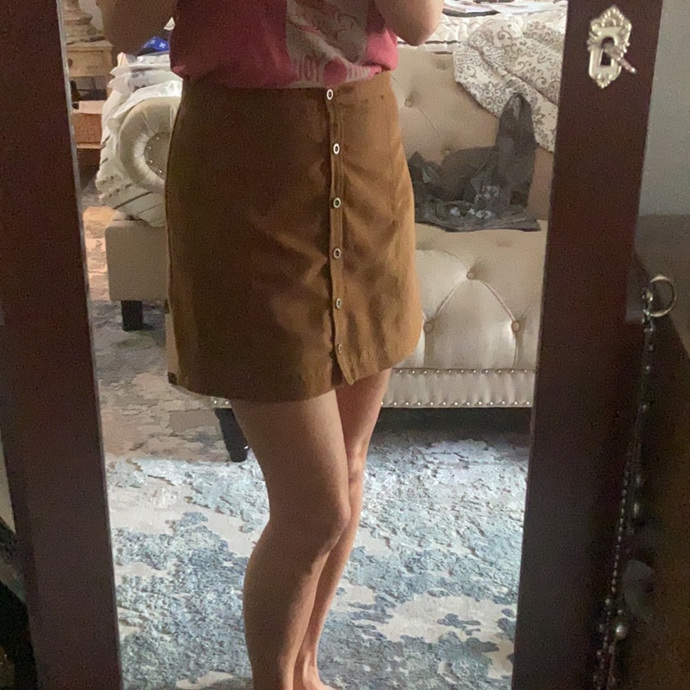 Hollister suede high waisted skirt. Size 7